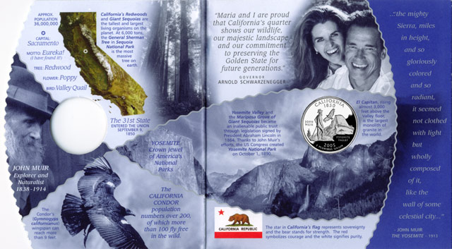 Yosemite National Park Centennial Bronze Medal with John Muir quote - Climb the Mountains