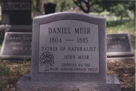 Daniel Muir Headstone, Elmwood Cemetery, Kansas City, Missouri - Installed in May, 2004