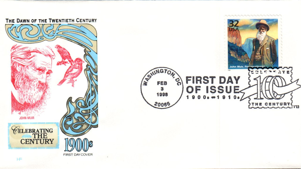 House of Farnam John Muir 1998 First Day Cover