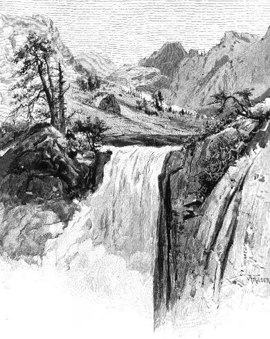 [View of a part of the Grand Cascades, Big Tuolumne Cañon.]