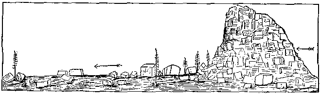 [Fig. 3. Rock about two miles west of Lake Tenaya]