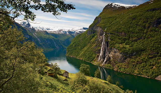geirangerfjord, norway, explore, jake abrahamson, seven sisters waterfall