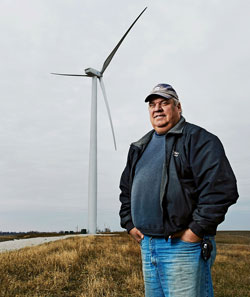 Randy Caviness, Iowa wind farmer