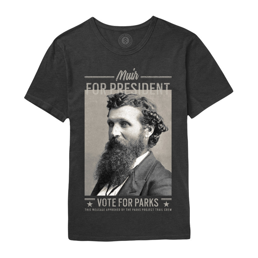John Muir for President t-shirt