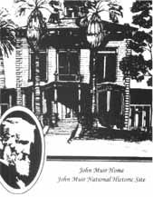 John Muir Home and John Muir Portrait