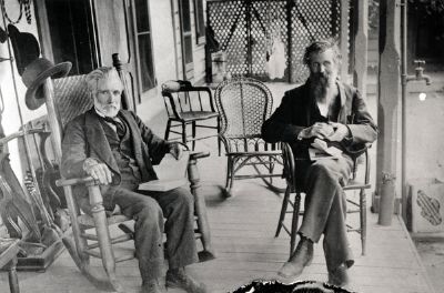 John Swett (Left) with John Muir - National Park Service Photo