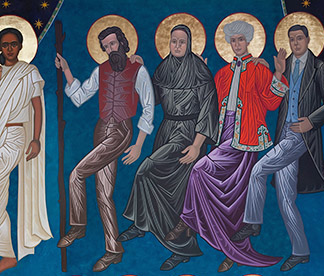 John Muir with other Dancing Saints at St. Gregory's Episcopal Church