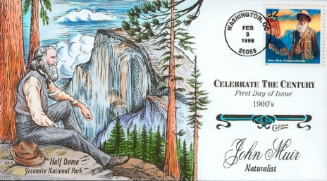 Fred Collins John Muir 1998 First Day Cover