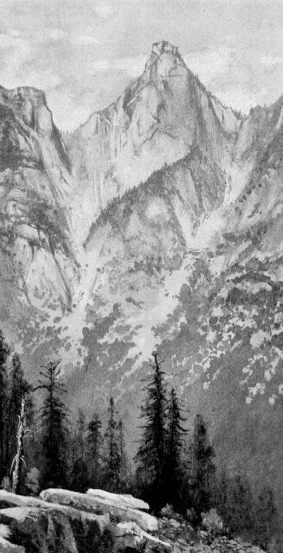[Paradise Peak, looking east from slopes at foot of The Helmet.]