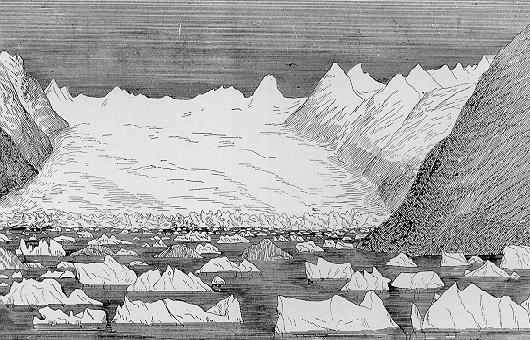 [One of the Mouths of the Fairweather Ice-Sheet in Glacier Bay]