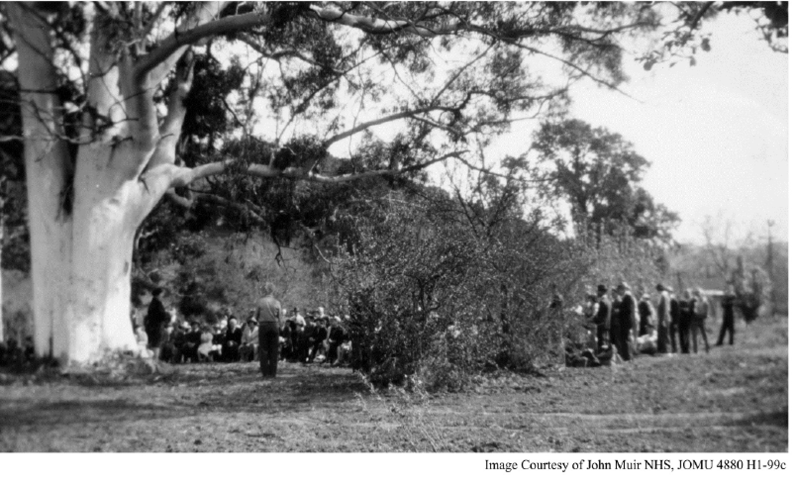 Muir commemorative event at gravesite circa 1935