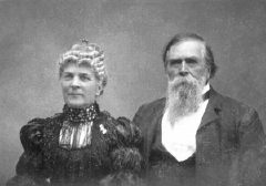 Annie and John Bidwell, January 1897 - Photo courtesy of Bidwell State Historical Park and California State University Chico