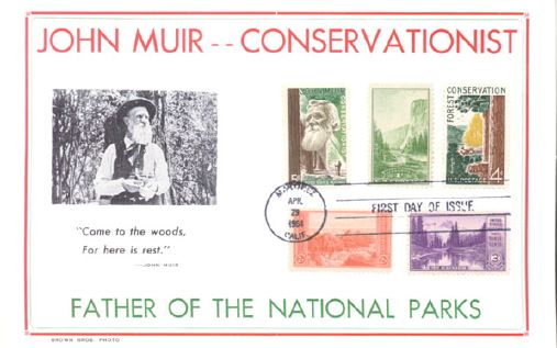 John Muir 1964 First Day of Issue Maximum Card