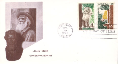 Bust and Portrait John Muir 1964 First Day Cover