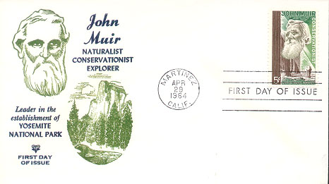 Centennial John Muir 1964 First Day Cover