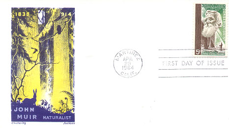 Chickering Jackson John Muir 1964 First Day Cover