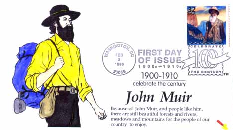 Dynamite John Muir 1998 First Day Cover