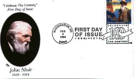 H and H Cachets John Muir 1998 First Day Cover