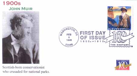 Jack Ginsburg John Muir 1998 First Day Cover