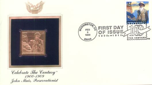 Postal Commemorative John Muir 1998 First Day Cover