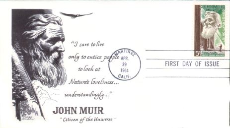 Rudolph Wendelin John Muir 1964 First Day Cover