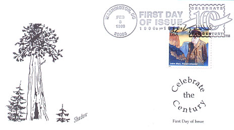 Shadow John Muir 1998 First Day Cover