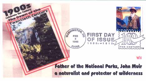 WII John Muir 1998 First Day Cover